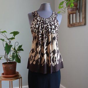 MAURICES WOMAN'S Animal Print Pullover Sleeveless Blouse MEDIUM